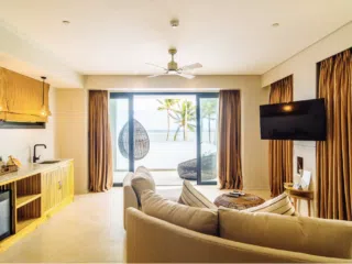 Nowoczesny apartament KiteAway z widokiem na morze-idealny na wyjazdy kitesurfingowe i relaks po dniu na kite spocie.